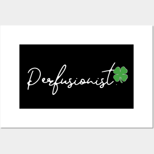 Perfusionist lucky clover simplistic design gift Posters and Art